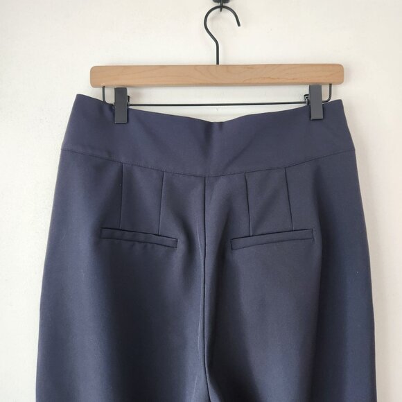 Y.A.S Navy Blue Trousers Pants Wide Leg Career Professional Women's L - Picture 4 of 9